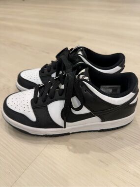 Panda Nike Sneakers Black & White Low-Top Sneakers 5Y 6.5 Women